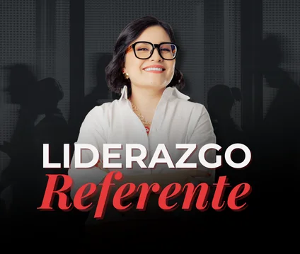 Vivi Morales Villa presentando la conferencia Liderazgo Referente, su método para construir autoridad y reconocimiento estratégico.