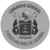 Logo del Comando General de las Fuerzas Militares de Colombia, institución donde Vivi Morales Villa ha tenido presencia